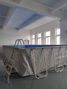 Piscina Fuori Terra Rettangolare con Telaio in Metallo, Facile da Montare, Include Pompa, Scala, Copertura e Telo di Fondo - Product Image 4