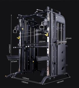 Semicomercial Muti Trainer Power Cage Squat Rack Gimnasio en casa Máquina <span class=keywords><strong>Smith</strong></span> multifunción para equipo <span class=keywords><strong>de</strong></span> gimnasio - Product Image 5