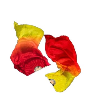 Rendimiento de almacenamiento <span class=keywords><strong>Abanicos</strong></span> de danza del vientre retorcidos largos Abanico de baile hecho a mano <span class=keywords><strong>chino</strong></span> sedoso plegable largo personalizado - Product Image 3
