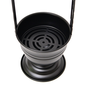 Cesta metálica portátil para shisha con iluminación LED, soporte para carbón <span class=keywords><strong>y</strong></span> <span class=keywords><strong>accesorios</strong></span>, de hierro esmerilado, al por mayor - Product Image 4