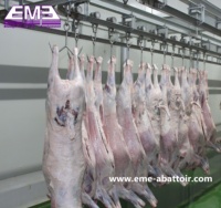 Rail de convoyage automatique en acier inoxydable de bonne qualité et à bas prix pour le traitement des carcasses de moutons (rail tubulaire, rail double, rail plat) avec pompe et moteur