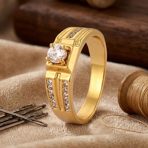 18K Gold Plated Wide Band Women's Gemstone <b>Ring</b> <b>Cubic</b> <b>Zirconia</b> Inlay Statement Finger <b>Ring</b> Business <b>Wedding</b> Engagement Jewelry - Product Image 5