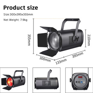 Foco LED Leko de 200W o 300W CW WW RGBW, Personalizable, para Teatro, Escenario, Estudio Fotográfico, Bodas, Fiestas, Eventos en Vivo - Product Image 5