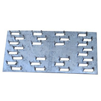 Conector de Acero Galvanizado por Inmersión en Caliente Anticorrosión Moderno para Techos de Madera con Placa de Doble Clavija