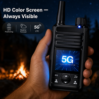 Couverture nationale 5G LTE 5G POC Radio bidirectionnelle 4000mAh Intercom en cluster Positionnement GPS Longue portée pour les équipes de logistique