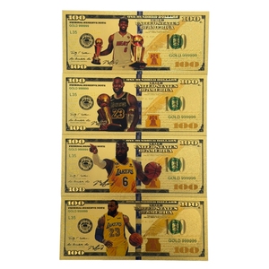 5 Modelos de Billetes de <span class=keywords><strong>LeBron</strong></span> James de Nice America, Bañados en Oro de 24k, para Regalos - Product Image 1
