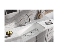 Évier de cuisine en quartz granit noir de style moderne, fait main, épaisseur 10 mm, double bac avec égouttoir