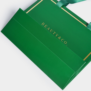 Luxury Ribbon Handle Boutique Shopping <b>Packaging</b> Custom <b>Printed</b> Tote Paper Gift Bags With Logo - Product Image 5