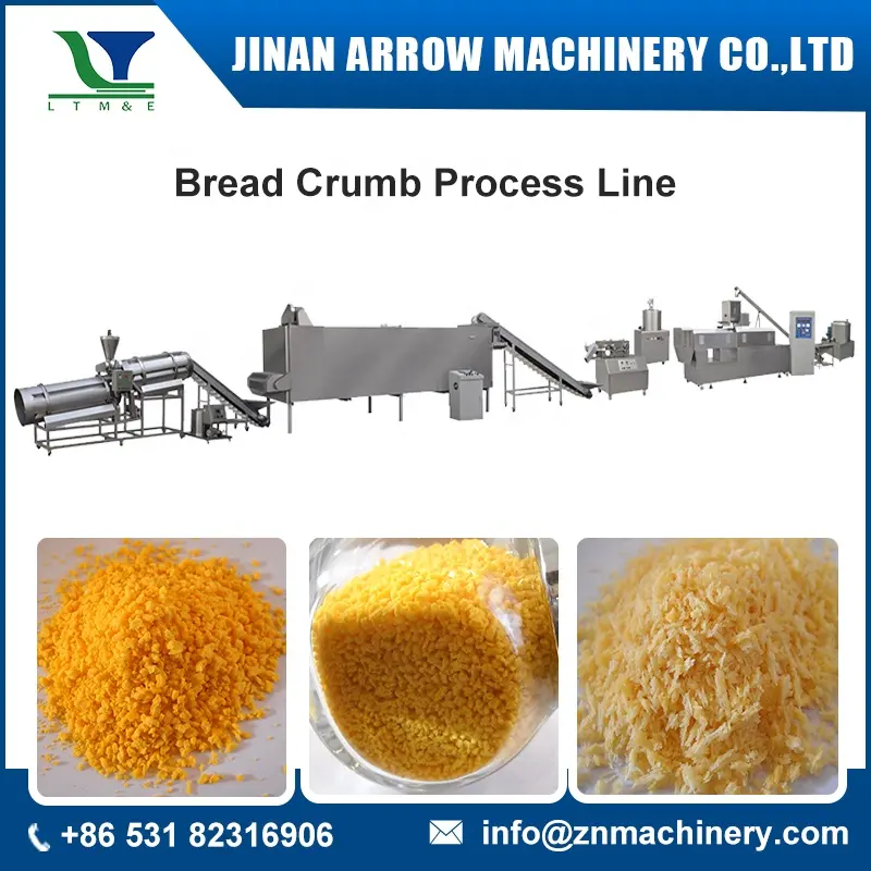 Arrow CN Panko máquinas para hacer pan rallado línea de producción de pan rallado