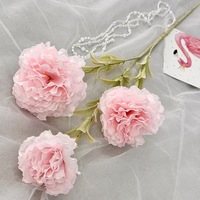 YL Fabrik Neuerscheinung Künstliche Blumen Pfingstrose 3-Köpfiger Jade-Lotus Seiden-Handarbeit Heim-Blumenarrangement DIY Abschlussfeier