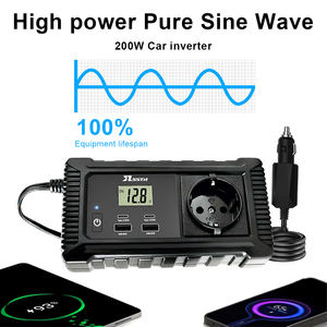 Convertisseur de <span class=keywords><strong>courant</strong></span> pour voiture 200W, onde sinusoïdale pure, 12V vers <span class=keywords><strong>220V</strong></span>, DC vers AC, vente en gros d'usine, personnalisé - Product Image 6