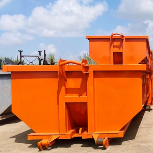 Atık kurtarma için açık havada istiflenebilir küvet tarzı kanca asansör Bin asansör çöp - Product Image 4