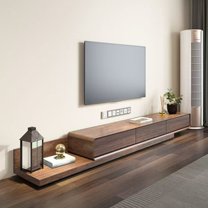 Meuble TV moderne en MDF, design ajustable, prix de gros abordable, pour salon, en bois, support TV, étagère, vente chaude - Product Image 6