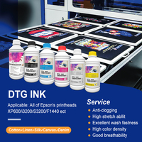 Nosel DTG lancar lancar warna-warni dan putih tinta Printer CMYK + RGBOW untuk kaus baju hoodie