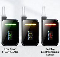 Alcootest numérique professionnel Airsense H3 Mini avec capteur à pile à combustible, mesure de la concentration d'alcool 0~2,0 mg/L