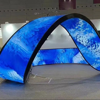P1.8 P2.5 2.5Mm intérieur circulaire grand écran d'affichage à LED flexible colonne panneau mural vidéo utilisation des médias publicitaires comprennent P3 P4 P5