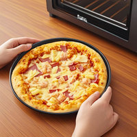 Excellentes plaques de cuisson rondes double face en acier au carbone antiadhésives pour gâteaux et pizzas, pour la restauration industrielle