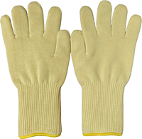 Gants de travail de sécurité résistants à la chaleur, enduits d'aramide, doublure en coton, gants de soudage pour barbecue, gants de sécurité ignifuges