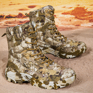 Stivali da Lavoro Vintage in Vera Pelle <span class=keywords><strong>Militari</strong></span> Camouflage Britannici con Punta Alta da Uomo per Primavera/Autunno 2024 - Collezione Transfrontaliera - Product Image 2