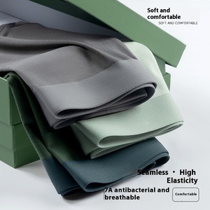 New Arrival <strong>Men's</strong> Underwear Breathable Antibacterial Eco-Friendly Modal Boxer <strong>Briefs</strong> with 3D Embroidery Custom OEM Supplier - Product Image 2