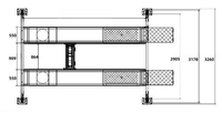 Plateforme de réparation et d'alignement intégrée à quatre poteaux pour alignement de roues BAIWO K-688 250W Garantie 12 mois