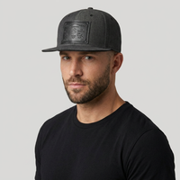 Gorra de Béisbol de Visera Plana Gris Oscuro, Gorra Snapback de 6 Paneles, Corona Estructurada, Unisex, Informal, Deportiva