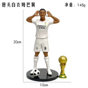Figuras de Muñecos de Estrellas del Fútbol de <span class=keywords><strong>la</strong></span> Copa Mundial: Ronaldo, <span class=keywords><strong>Messi</strong></span>, Mbappé y Neymar para Decoración del Hogar - Product Image 4