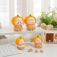 Poupée suspendue en résine en forme d'orange de dessin animé, style pastoral, décoration créative pour la maison, chambre et entrée, directement de l'usine