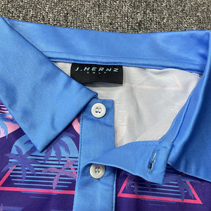 Polo de Estilo Hawaiano, Polo personalizado con impresión digital por sublimación completa - Product Image 3