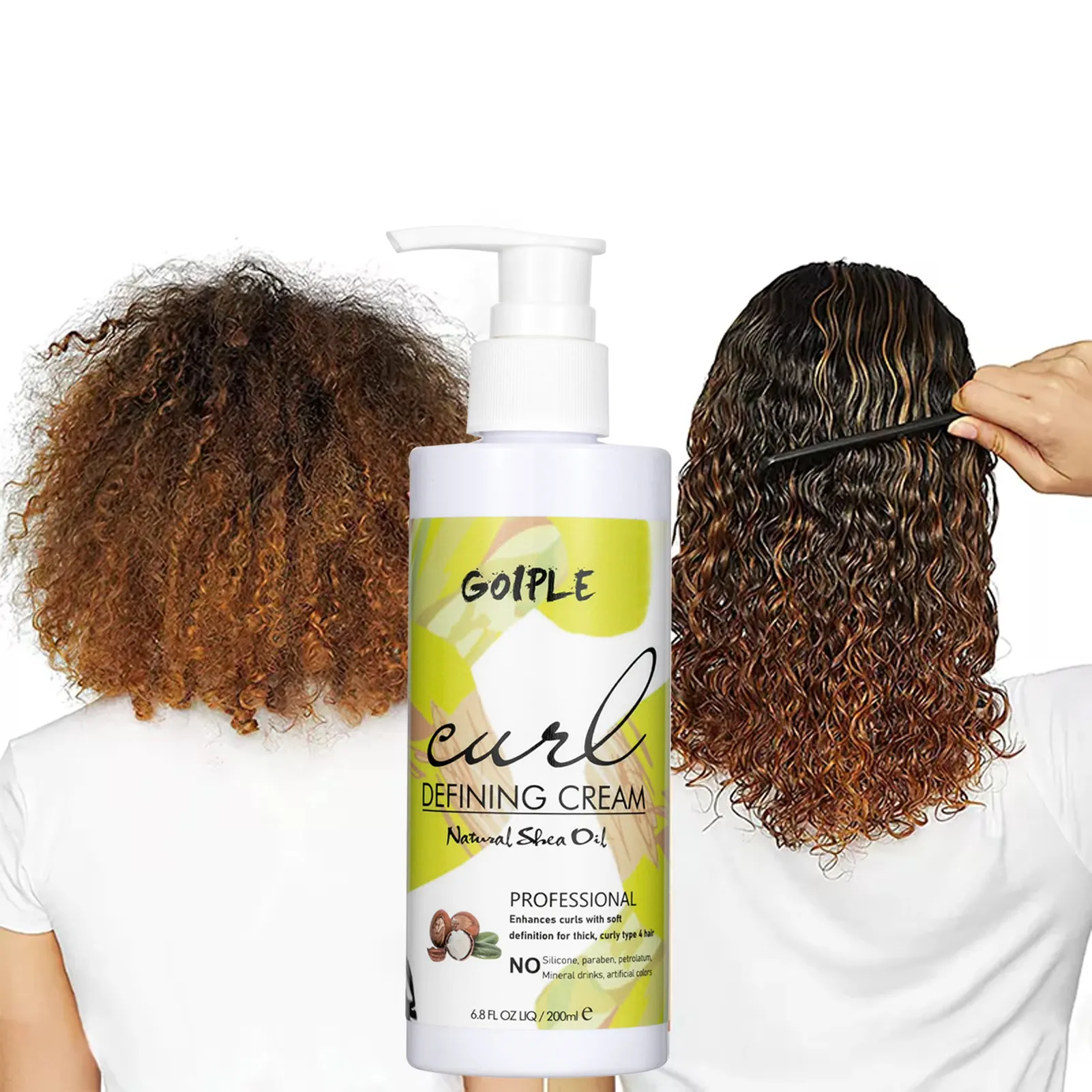 Private Label Shea Butter Curls Enhancer Enhancing Cream Haar feuchtigkeit creme Produkte zum Definieren von Curly Stretch Curl Defining Cream