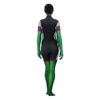 Traje de Cosplay de la Película Marvel: El Increíble Hulk, Disfraz de Superhéroe She-Hulk para Mujer, Traje de Cuerpo Entero de Poliéster, Precio de Fábrica, En Stock