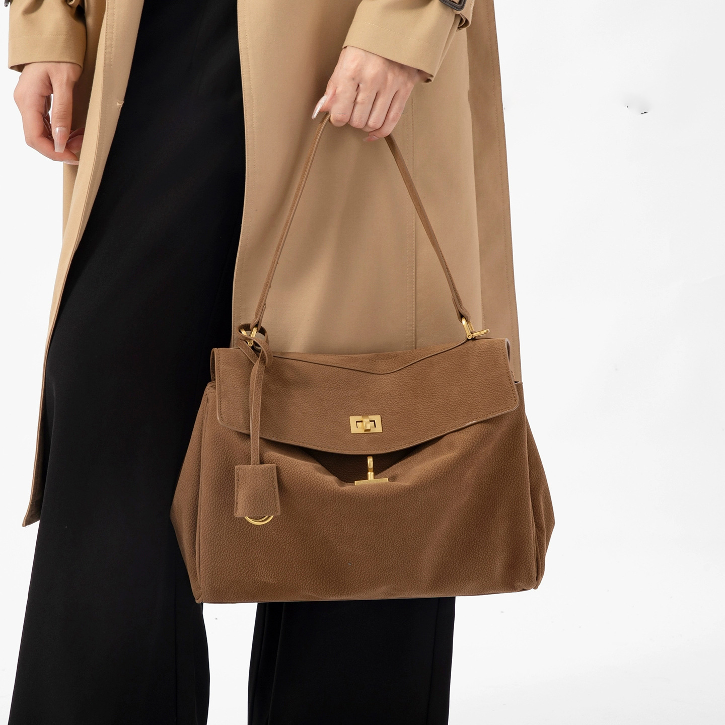 Peau de daim marron