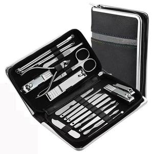 Ensemble de 26 coupe-ongles en acier inoxydable de haute qualité pour <span class=keywords><strong>pédicure</strong></span> et <span class=keywords><strong>manucure</strong></span> Sac à fermeture éclair Outil de beauté multi-usage Pince à cuticules - Product Image 6