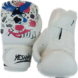 Hot sale logo kids 16oz professional leather winning boxing gloves