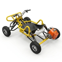 Kart à essence tout-terrain pour adultes, monoplace, buggy de course à 4 roues, moteur 200cc 4 temps, tout-terrain, directement de l'usine