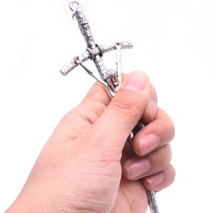 Hatıra çapraz İsa simge antik gümüş kaplama çinko alaşımlı Metal - Product Image 5