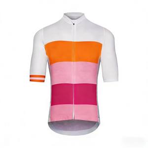 Maillot de cyclisme à manches trois quarts respirant et coupe-vent à rayures multicolores, séchage rapide, vêtements de cyclisme pour cyclistes - Product Image 2
