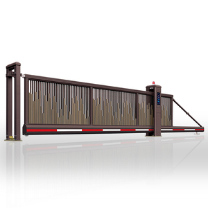 Puerta principal corredera eléctrica <span class=keywords><strong>industrial</strong></span>, puerta corredera en voladizo para entrada de servicio pesado para almacén - Product Image 4