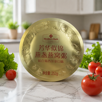 Étiquettes adhésives personnalisées double face holographiques, imperméables, résistantes à l'huile et écologiques pour la promotion de la soupe de nid d'oiseau en verre