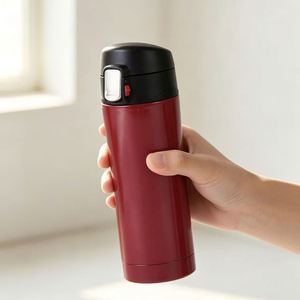 Regalo Corporativo al por Mayor, Taza Aislada Ecológica Japonesa de 450 ml para Automóvil, Taza de Viaje de Acero Inoxidable 304 con Tapa Abatible y Cierre a Presión - Product Image 4
