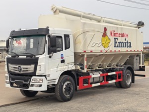 รถบรรทุกขนส่งอาหารสัตว์ขับเคลื่อน 4 ล้อ รถบรรทุกถังบรรจุอาหารสัตว์ รถบรรทุกขนส่งวัสดุการเกษตรใหม่ - Product Image 2