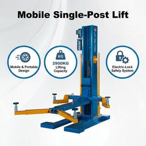 Sollevatore Idraulico Monocolonna Elettrico HuaTong <span class=keywords><strong>SE</strong></span>-2900 da 2900kg, Altezza 2390mm, per Officine Auto - Product Image 2