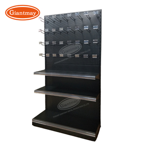 Bán sỉ hàng hóa Pegboard sàn kim loại giá treo móc kệ công cụ cửa hàng triển lãm trưng bày sản phẩm đứng - Product Image 3