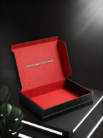 Individuelles Logo Geprägte Glasdose Box mit Schwammfutter aus Recyclingmaterialien Benutzerdefinierte Farbe 2mm Dicke Klebefreie Verpackung