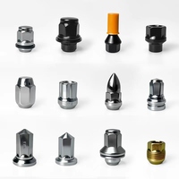Écrous de roue coniques métriques en acier inoxydable SS304 A2-18-8, surface passivée, forme d'acorn bombée, personnalisables, populaires en usine