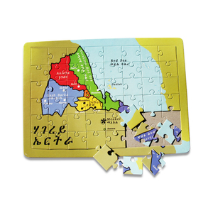 Logotipo personalizado del fabricante, 24/48/100/500 Uds., juego de caja de rompecabezas de papel degradable, juguete educativo Diy OEM, rompecabezas para niños - Product Image 2