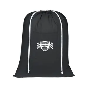 Grandi sacchetti di nylon all'ingrosso con coulisse in rete appesi borsa per biancheria, borsa per biancheria personalizzata