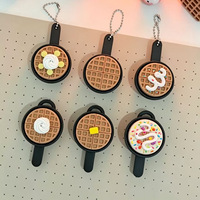 FUSEJOY Nouveau Porte-clés Mini Gaufre 3D Imprimée, Pendentif Anti-stress pour Sac, Fabriqué dans la Province du Zhejiang pour les Jeunes