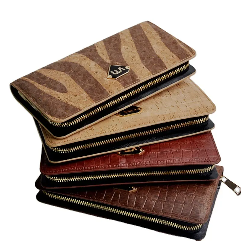 2022 high-quality eco friendly cork pu leather renewable cork handbags satchels clutch