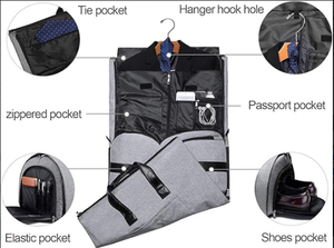Sacs de voyage 2 en 1 à suspendre, sacs de voyage en tissu pour costume, sacs de voyage à main, sacs de vêtements en tissu pour <span class=keywords><strong>blazer</strong></span> - Product Image 6